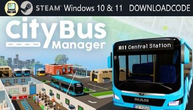 NEU PC Computer Spiel City Bus Manager für Windows 10 11 STEAM Download Code Key