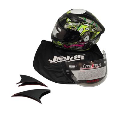 FREEUP Motorradhelm Integralhelm Damen Herren Doppelvisier Sonnenblende