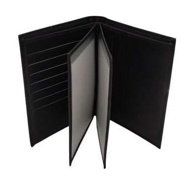 Charmoni Herren-Geldbörse aus Leder mit RFID-Blockierung schwarz