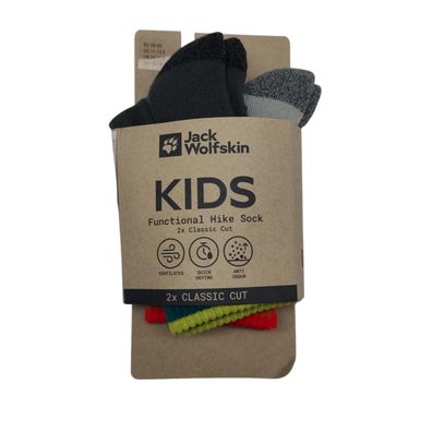 Jack Wolfskin HIKE FUNC SOCK CL C K Socken grau Größe 28–30 EU
