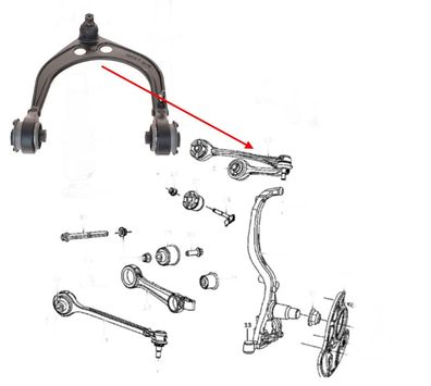 Querlenker vorne links oben Dodge Challenger, Charger, Chrysler 300C Bj:09-20