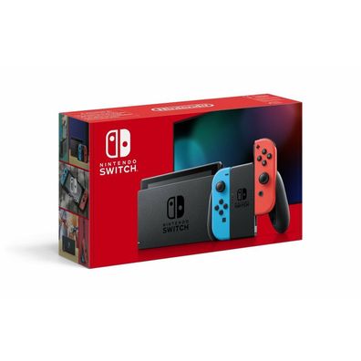 Nintendo Switch Spielkonsole (neue Edition) neon-rot/neon-blau