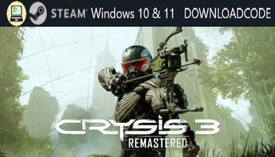 NEU PC Computer Spiel Crysis 3 Remastered für Windows 10 11 STEAM Download Code