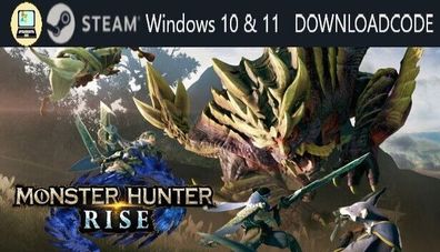 NEU PC Computer Spiel Monster Hunter Rise für Windows 10 11 STEAM Download Code