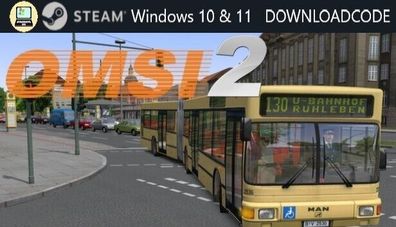 NEU PC Computer Spiel OMSI 2 STEAM Edt für Windows 10 11 Download Code Game Key