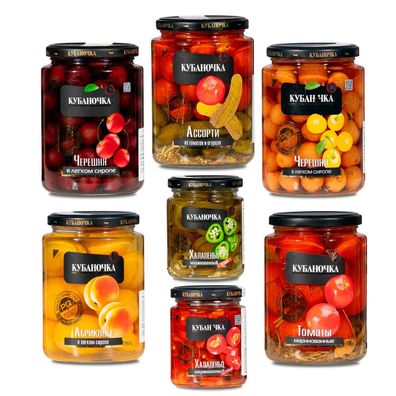 Sommergenuss im Glas ? Kubanochka Spezialitäten im 7-er Set