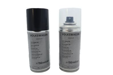 Original Audi VW Seat Skoda Lackspray Set LZ9Y Phantomschwarz-perleffekt LLS0P6Z9Y