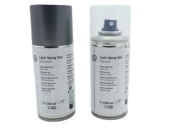 Original Audi VW Seat Skoda Lackspray Set LA7T unitedgrey-metallic LLS0M6A7T