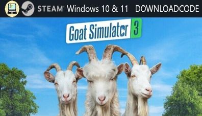 NEU PC Computer Spiel Goat Simulator 3 für Windows 10 11 STEAM Download Code Key
