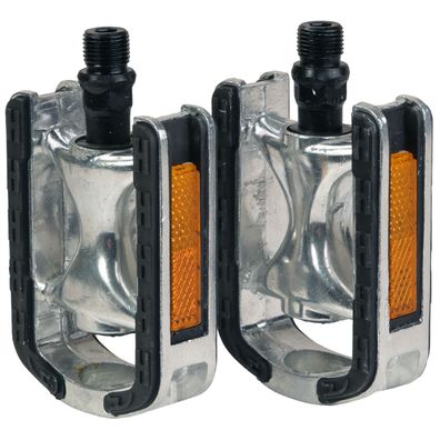 Fischer Alu Fahrrad-Pedale Antirutsch Set Plattform-Pedale MTB Trekking City etc