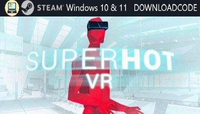 NEU PC Computer Spiel Superhot VR für Windows 10 11 STEAM Download Code Game Key