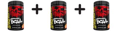 3 x Mutant Hardcore BCAA, Peach - 390g