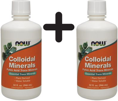 2 x NOW Foods Colloidal Minerals, Original - 946 ml