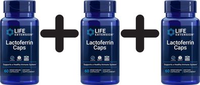 3 x Life Extension Lactoferrin Caps - 60 caps