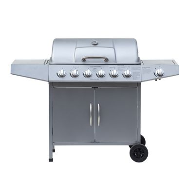 El Fuego Gasgrill Dayton 6 + 1 AY0460 silber mit Seitenbrenner