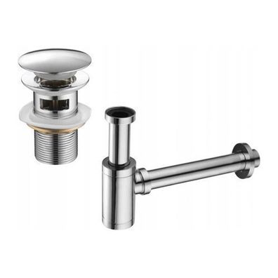 Mexen Runder Chrom Waschtisch mit Überlauf 7992050-00