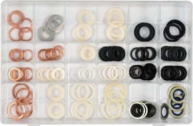 Dichtungsringsatz, Ölablassschrauben Alu, Metall, NBR, Nylon, Kupfer