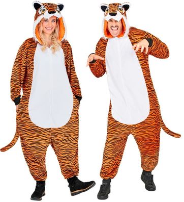 Overall Tiger Kostüm orange