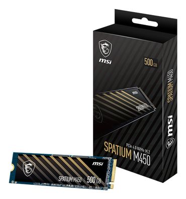 MSI SSD Spatium M450 - 500 GB - M.2 2280 - PCIe 4.0 x4 NVMe