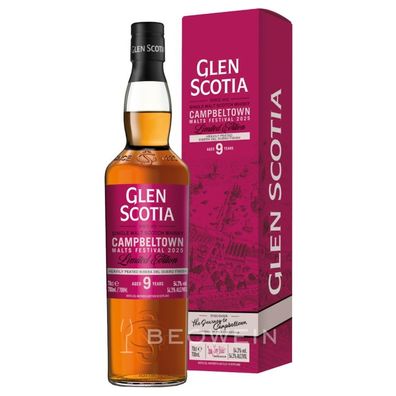 Glen Scotia 9 Jahre Campbeltown Malts Festival 2025 0,7 l