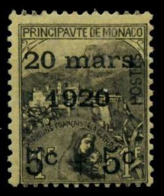 MONACO 1920 Nr 37 ungebraucht X91E986