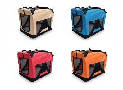 Faltbare Hundebox BELLO Hundetransportbox Autotransportbox Reisebox Katzen Hunde