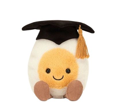 Jellycat Amuseable Boiled Egg Graduation Egg Soft Beanie Plüschtier Spielzeug Toy Kid