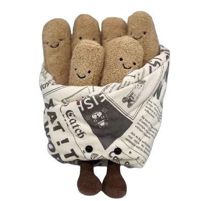 Jellycat Amuseables French Fries weiche Stoff puppe Geschenk Plüschtier Spielzeug Toy