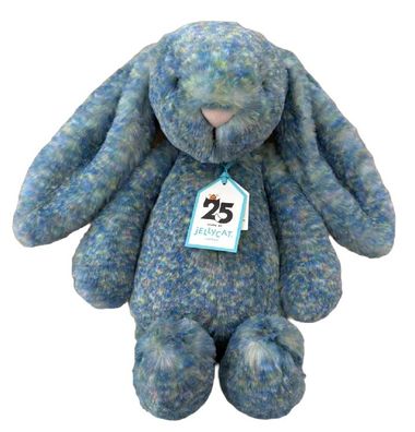 Jellycat 25Year Plüschtier Spielzeug Toy Anniversary Bashful LUXE BUNNY RABBIT AZURE