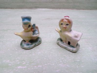 ältere Miniatur Porzellan Küken Ostern