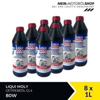 Liqui Moly Getriebeöl (GL4) SAE 80W 8x1 Liter
