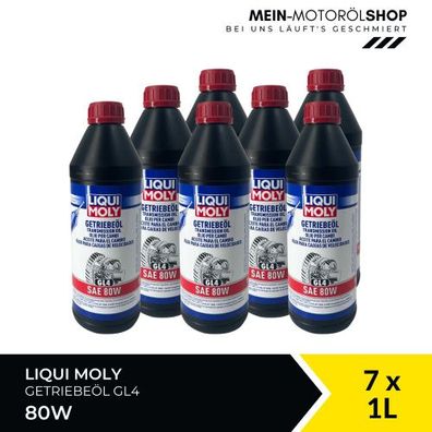 Liqui Moly Getriebeöl (GL4) SAE 80W 7x1 Liter