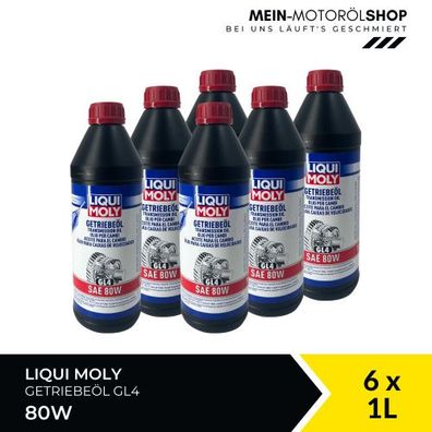 Liqui Moly Getriebeöl (GL4) SAE 80W 6x1 Liter