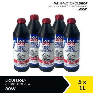 Liqui Moly Getriebeöl (GL4) SAE 80W 5x1 Liter