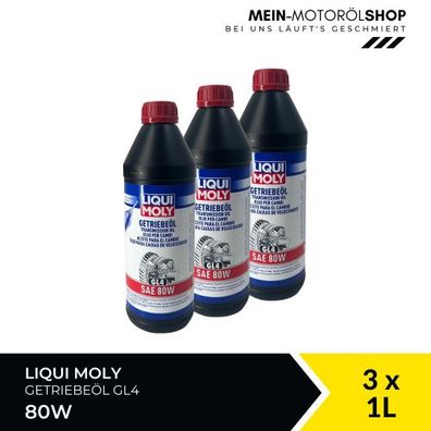 Liqui Moly Getriebeöl (GL4) SAE 80W 3x1 Liter