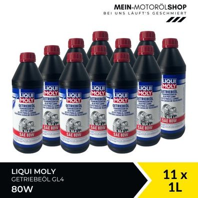 Liqui Moly Getriebeöl (GL4) SAE 80W 11x1 Liter