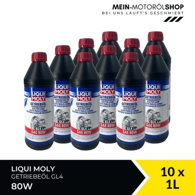 Liqui Moly Getriebeöl (GL4) SAE 80W 10x1 Liter