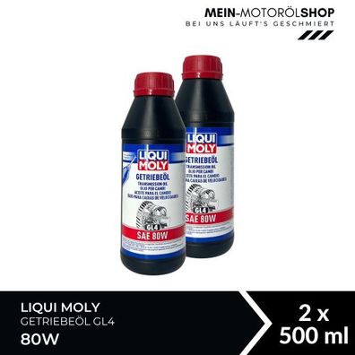 Liqui Moly Getriebeöl (GL4) SAE 80W 2x500 ML
