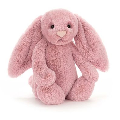 JellyCat Bashful Hot Pink Bunny Medium Plüschtier Spielzeug Toy Kaninchen 36cm Kinder