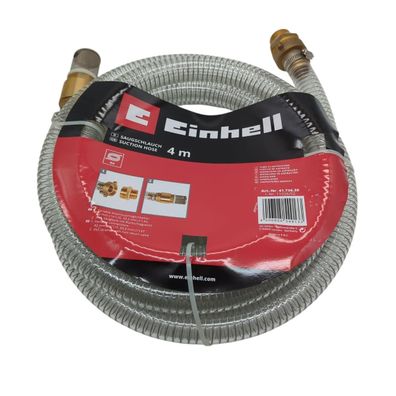 Einhell Saugschlauch 4 m (Pumpen-Zubehör, 4 m Länge, Messinganschluss