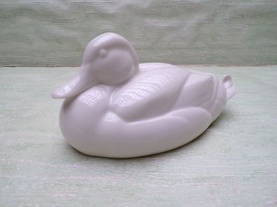 Günther R Granget Ente weiß Hutschenreuther Germany 9125 KM ca 8,5 x 17,5cm