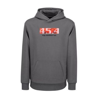 Original Audi quattro 45.4 Hoodie, Herren, grau Kapuzenpullover