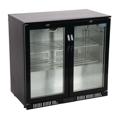 Gastronomie Barkühlschrank Polar Serie G, 2 Klapptüren, 198L