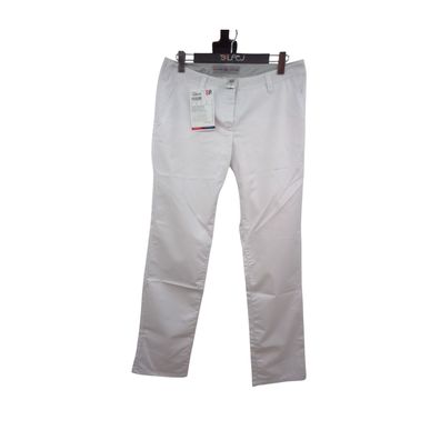 BP Elastischer Chino-Stoff 42 L, Farbe: Weiß Damenhose
