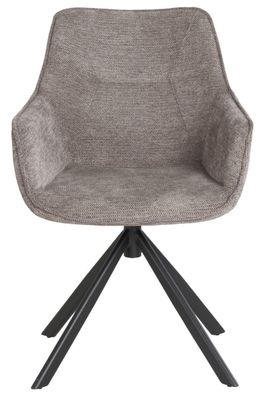 Diningsessel San Carlo - drehbar - hellgrau