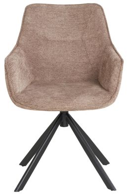 Diningsessel San Carlo - drehbar - hellbraun