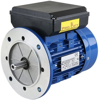 1,1kW Elektromotor 230V 1410 U/min Industriemotor mit Flansch B5, 00229