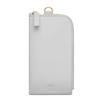Original Audi Smartphone Etui Leder, Damen, grau