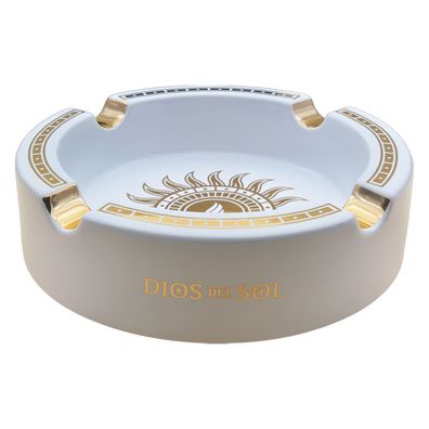 Dios del Sol Zigarrenaschenbecher aus Keramik, weiß