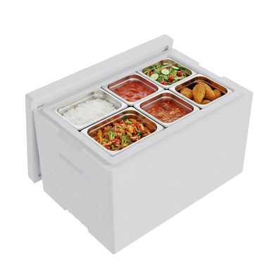 QLS Thermobox 44L EPS Isolierbox mit Ring70 und Deckel für warme kalte Speisen 11409